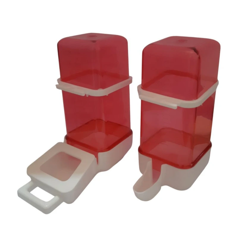 ظرف آب پرندگان مدل چهارگوش کد BR2 بسته 2 عددی