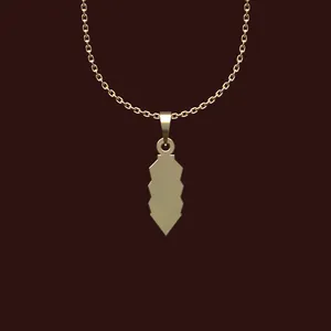 گردنبند طلا 18 عیار زنانه مدوپد مدل هندسی کد X2-1-1192