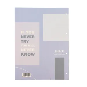 کاغذ کلاسوری سم مدل 4 حلقه طرح TRY بسته 100 عددی