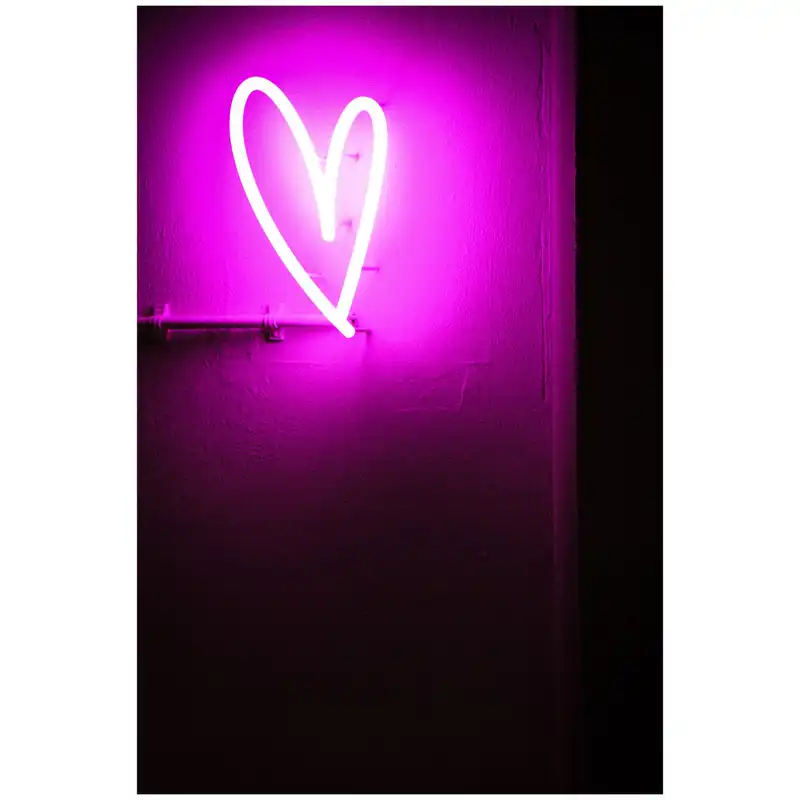 تابلو شاسی طرح قلب مدل نئون کد 32