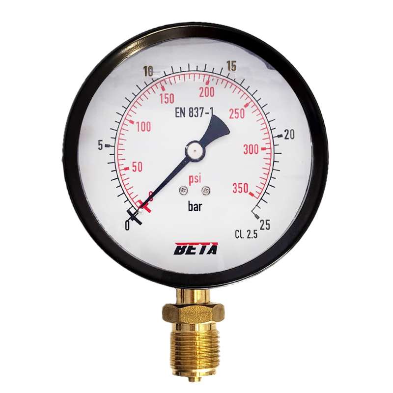 گیج فشار بتا مدل 25bar-10cm