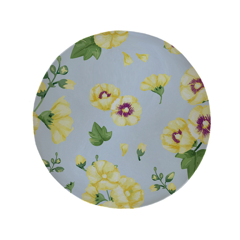 پادری مدل دایره طرح گل کد 5896 سایز 90 × 90 سانتی متر