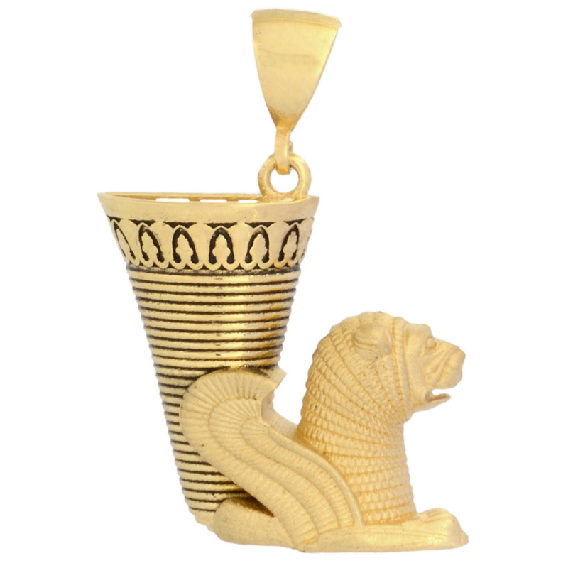 آویز گردنبند طلا 18 عیار زنانه طلای مستجابی طرح ریتون 3 کد T1825