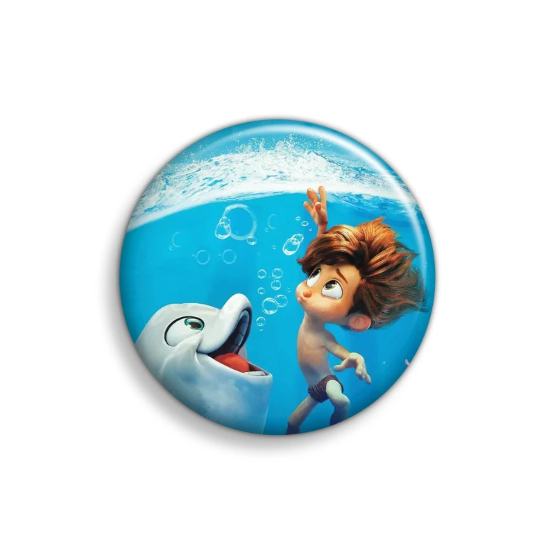 پیکسل ابیگل طرح انیمیشن پسر دلفینی کد 005