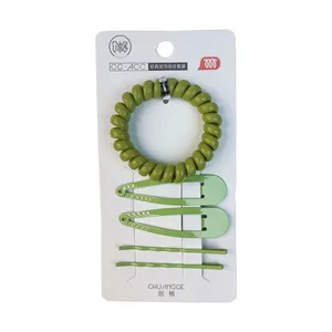 ست کش و گیره و سنجاق مو زنانه مدل 4002 مجموعه 5 عددی