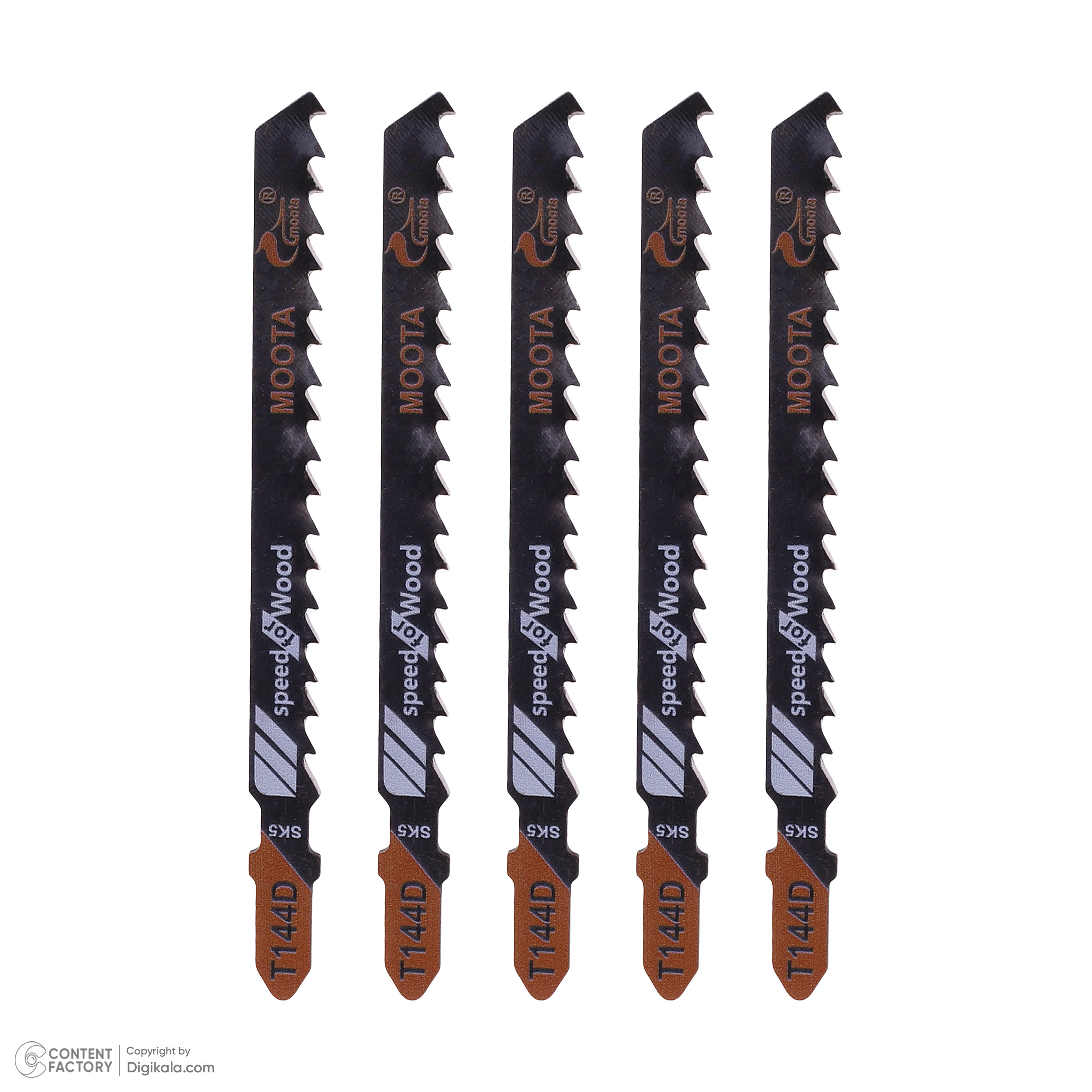 تیغ اره عمود بر چوب موتا مدل کوتاه کد T144D مجموعه 5 عددی تیغ اره عمود بر چوب موتا مدل کوتاه کد T144D مجموعه 5 عددی