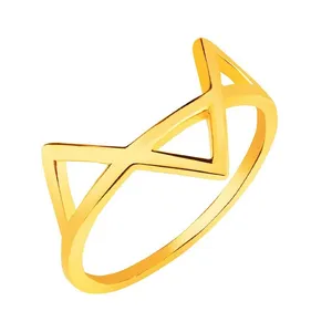  انگشتر طلا 18 عیار زنانه آراقیراتیس مدل مثلث کد Ara0233