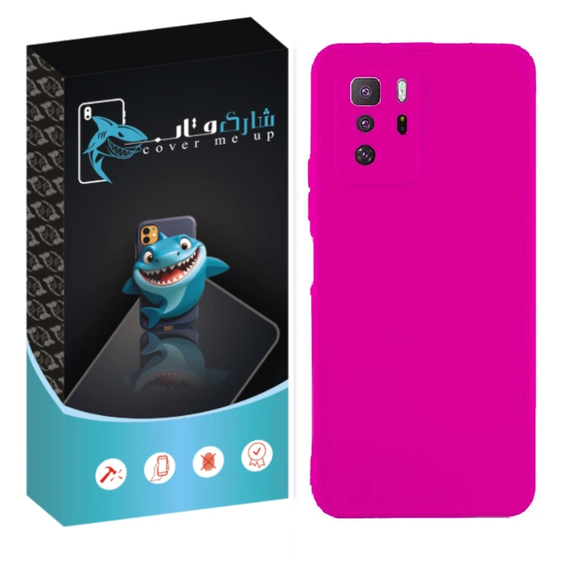 کاور شارک قاب مدل سیلیکونی مناسب برای گوشی موبایل شیائومی Poco X3 GT