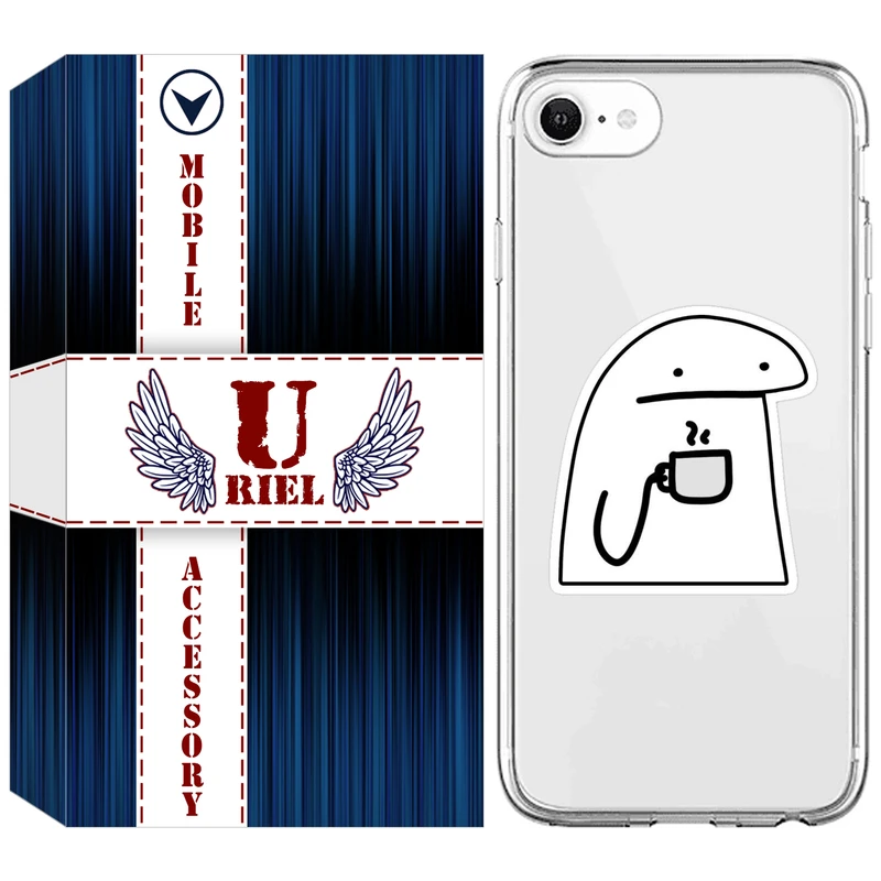کاور یوریل مدل Clear کد 79 طرح پوکرفیس مناسب برای گوشی موبایل اپل iPhone 7 / 8 / SE 2020 / SE 2022