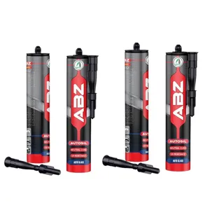 چسب درزگیر مشکی ای بی زد مدل ABZ_AUTOSILCBL حجم 275 میلی لیتر بسته 4 عددی