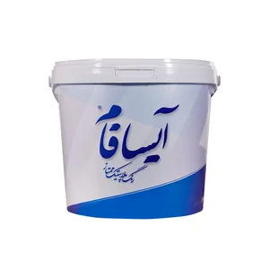 رنگ سفید تمام پلاستیک آیسافام کد  AP88  وزن 4.800 کیلوگرم
