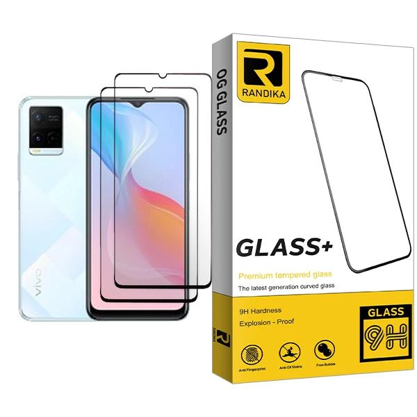 محافظ صفحه نمایش سرامیکی راندیکا مدل Randika Glass2 مناسب برای گوشی موبایل ویوو Y21 بسته دو عددی