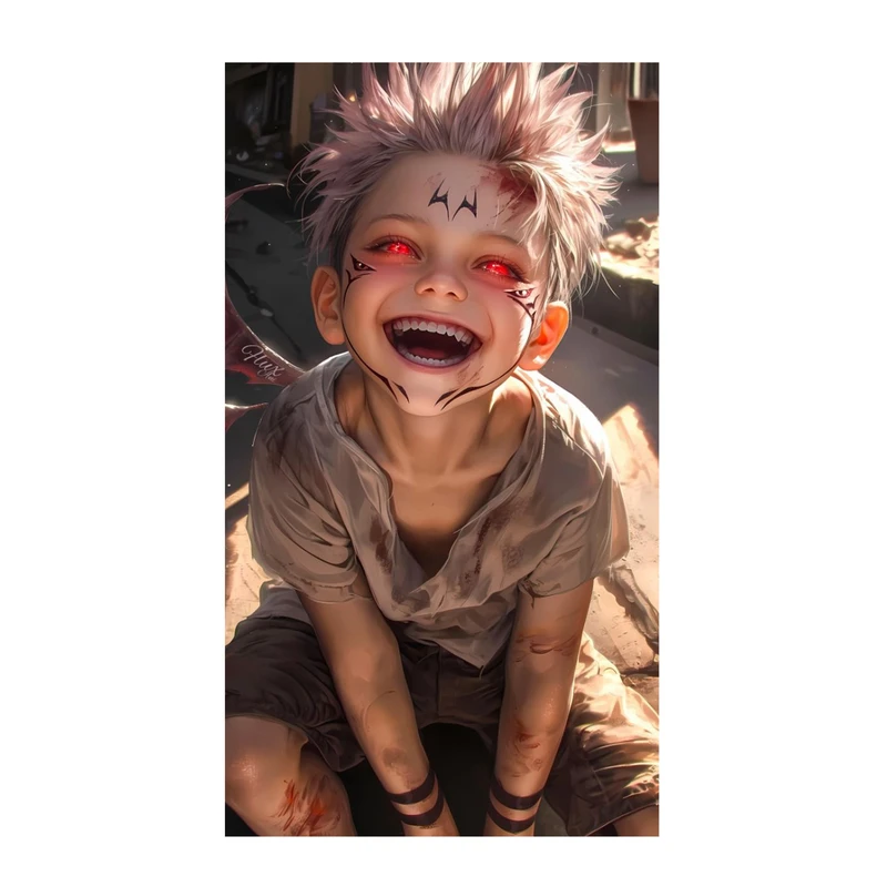 استیکر لپ تاپ و موبایل مدل انیمه طرح جوجوتسو کایسن ریومن سوکونا jujutsu kaisen ryomen sukuna کد 620