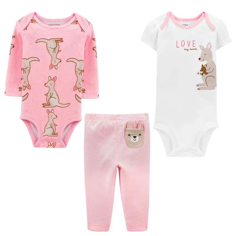 ست 3 تکه لباس نوزادی کارترز مدل 1647