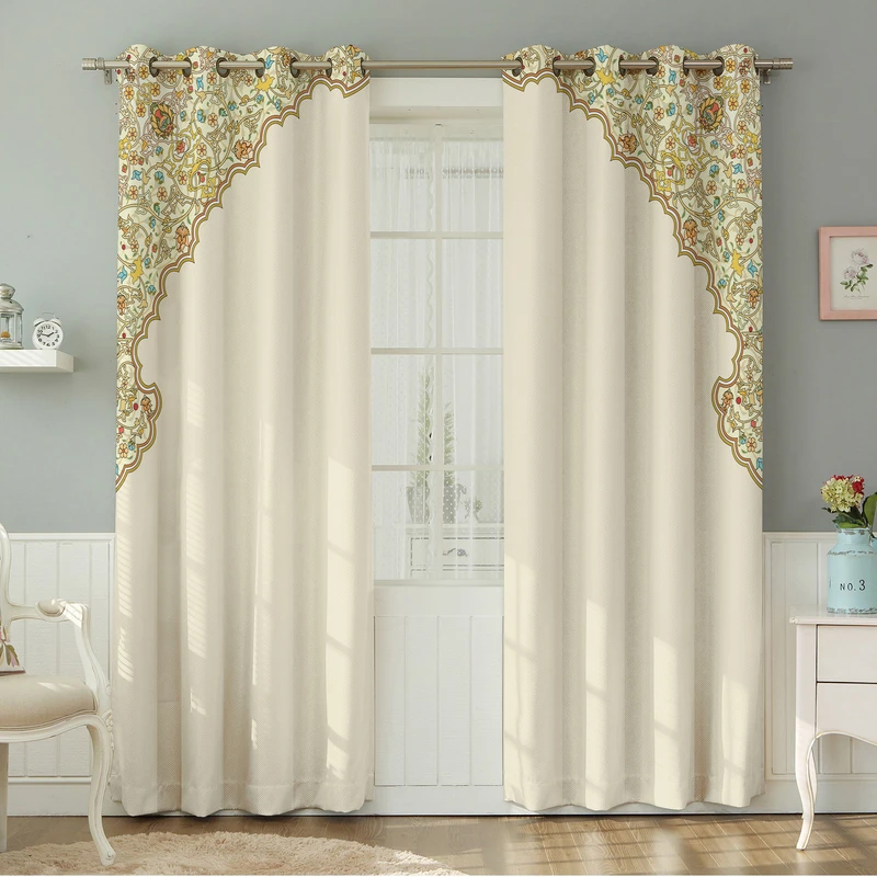 پرده نیروانا طرح مدرن مدل هازان کد 8539 سایز 140×280 سانتی متر