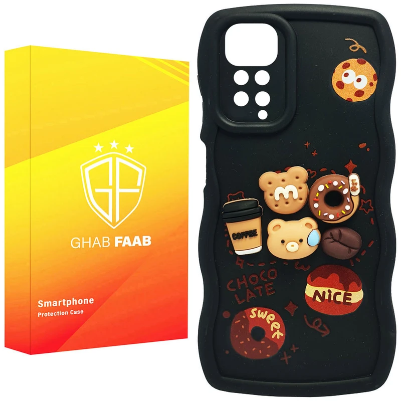 کاور قاب فاب مدل سیلیکونی فانتزی طرح دخترانه مناسب برای گوشی موبایل شیائومی Redmi Note 11S / Redmi Note 11 4G / Redmi Note 12S 