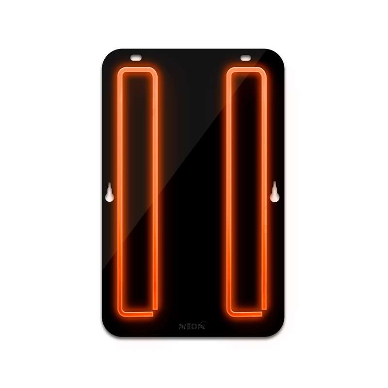 چراغ دیواری نئون دیزاین طرح Pause-BL_ORG