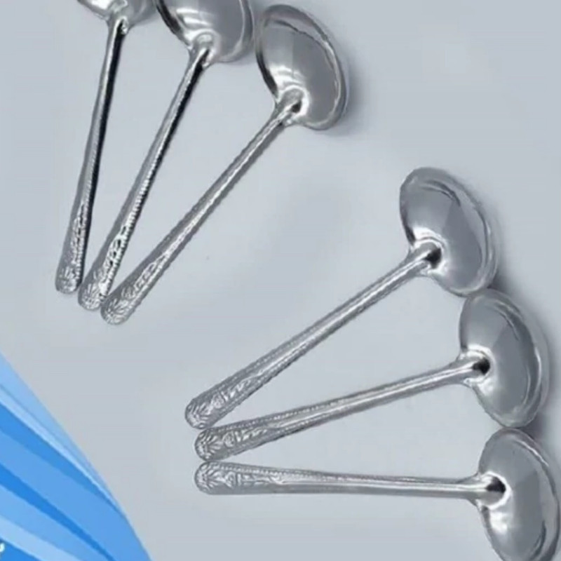 سرویس ملاقه استیل 6 پارچه مدل نقلی کد01
