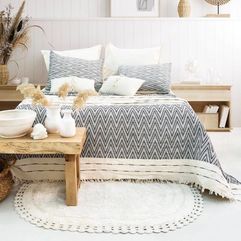 سرویس روتختی دو نفره 3 تکه شاهسِر مدل Milena Antrasit C.K