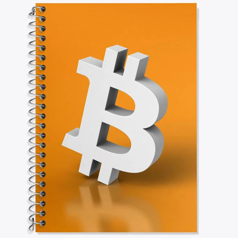 دفتر لغت 50 برگ خندالو مدل ارز دیجیتال بیت کوین کد 10874