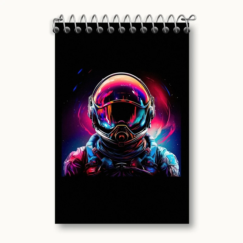 دفتر یادداشت 50 برگ خندالو مدل آدم فضایی کد F2623