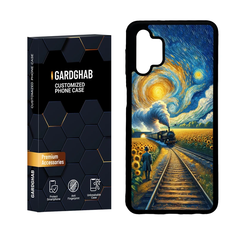 کاور گارد قاب مدل دور ژله ای هنری مناسب برای گوشی موبایل سامسونگ Galaxy A32 5G / M32 5G