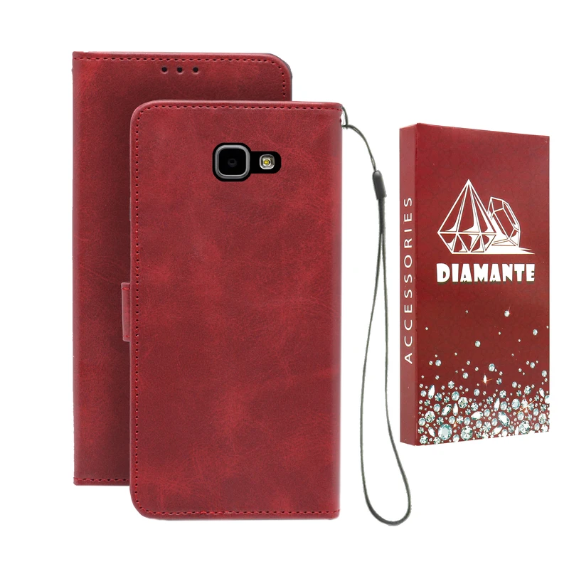 کیف کلاسوری دیامانته مدل Scusa Rd مناسب برای گوشی موبایل سامسونگ Galaxy J4 Core به همراه بند آویز