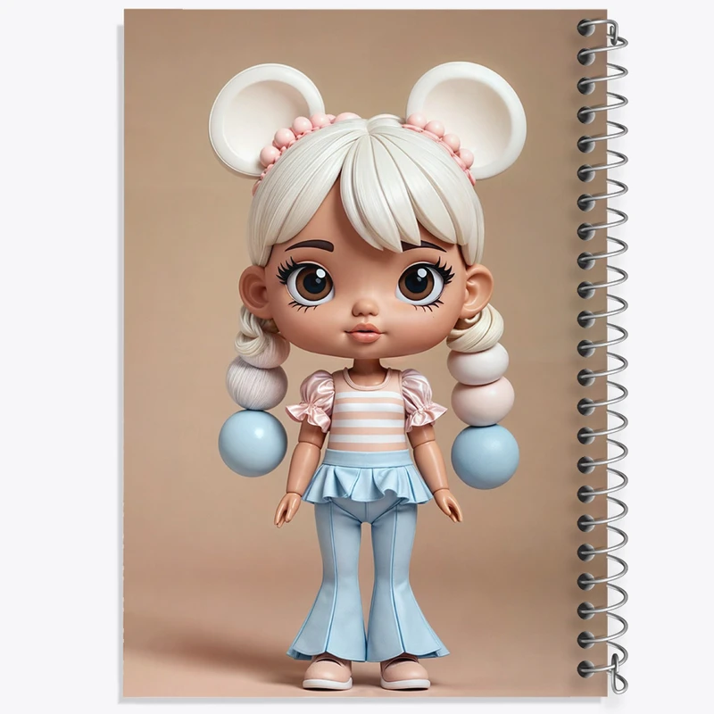 دفتر نقاشی 50 برگ خندالو طرح دخترانه کد F6270