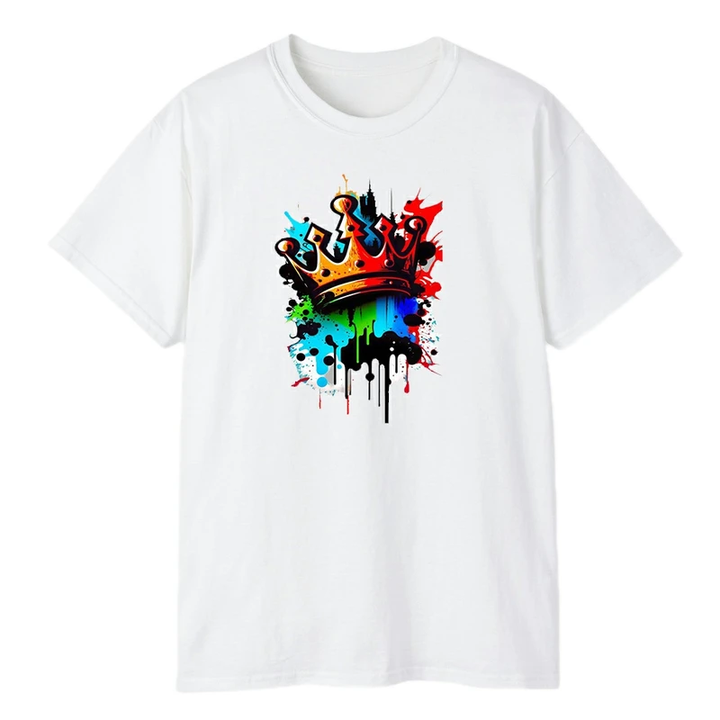تی شرت آستین کوتاه مردانه مدل تاج و پادشاهی خفن کد 028