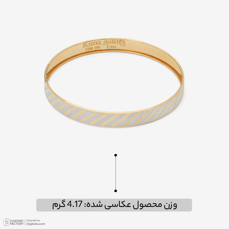 النگو طلا کم اجرت 18 عیار زنانه مایا ماهک مدل MB2106 