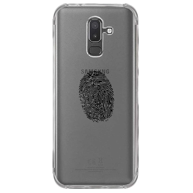 کاور مگافون طرح اثر انگشت مدل C62-B مناسب برای گوشی موبایل سامسونگ Galaxy A6 Plus