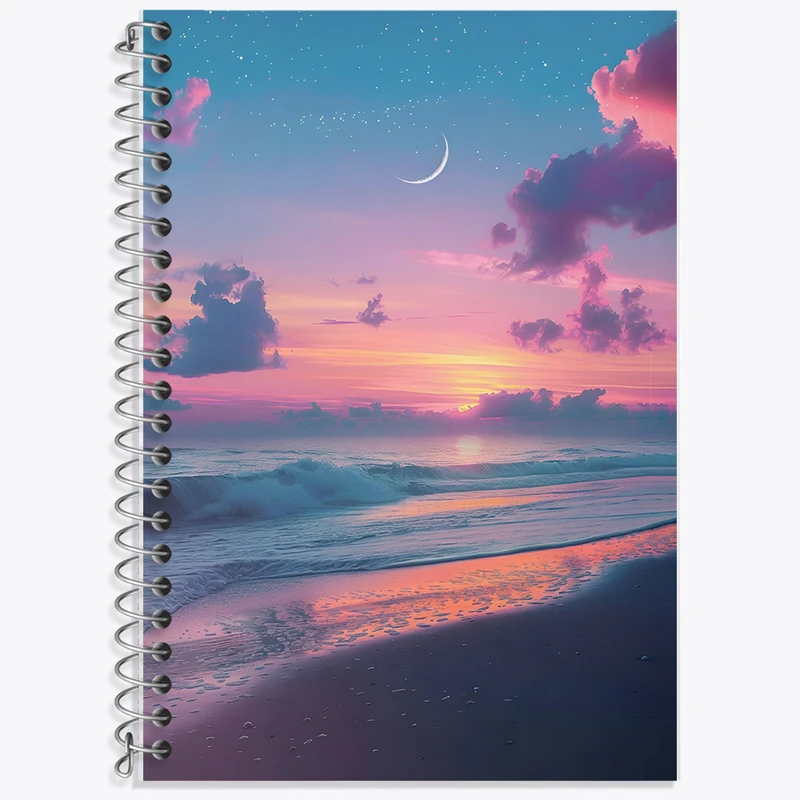 دفتر نت موسیقی 50 برگ خندالو طرح طلوع دریا کد F7290