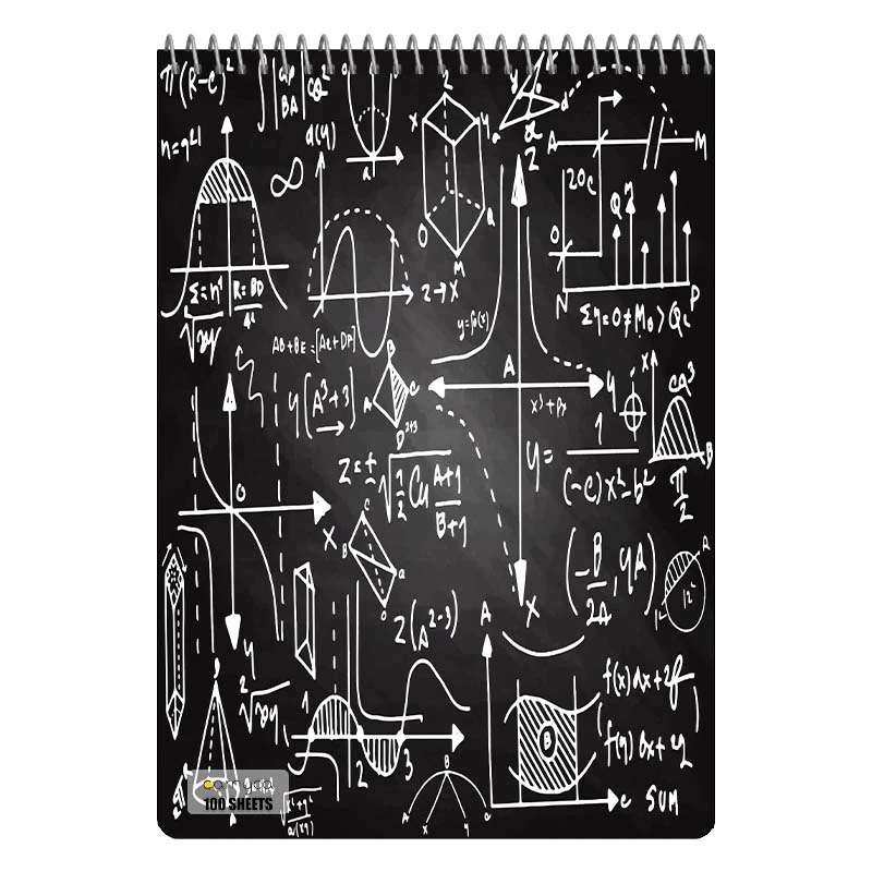 دفتر شطرنجی 100 برگ کارنیکا طرح فیزیک Physics کد 15718