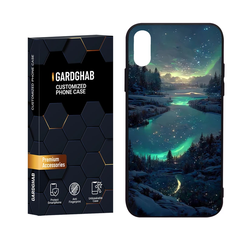 کاور گارد قاب مدل طبیعت مناسب برای گوشی موبایل اپل iPhone X/Xs