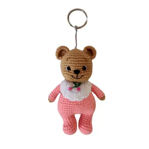 جاکلیدی بافتنی مدل عروسک خرس مهربان کد 60267