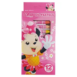 پاستل روغنی 12 رنگ طرح میکی موس کد MM9