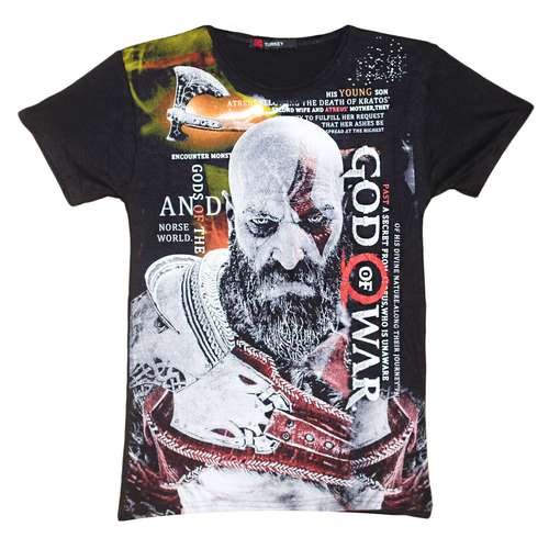  تی شرت پسرانه طرح گاد آو وار کریتوس کد 39