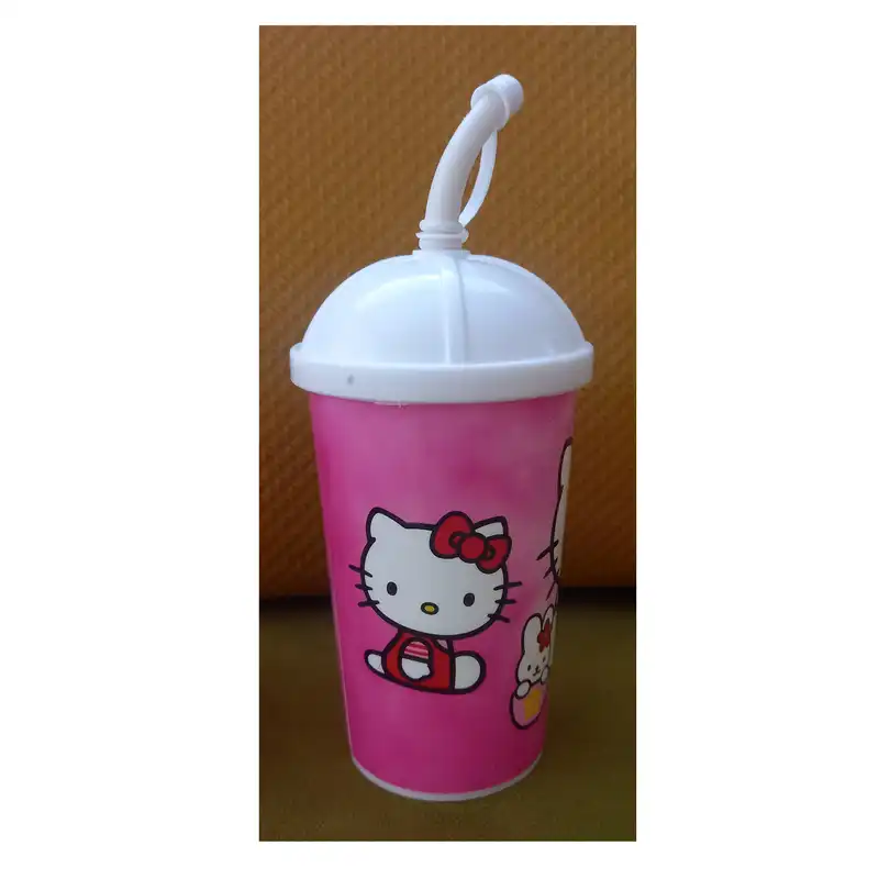 لیوان کودک مدل نی دار طرح کیتی کد P-2