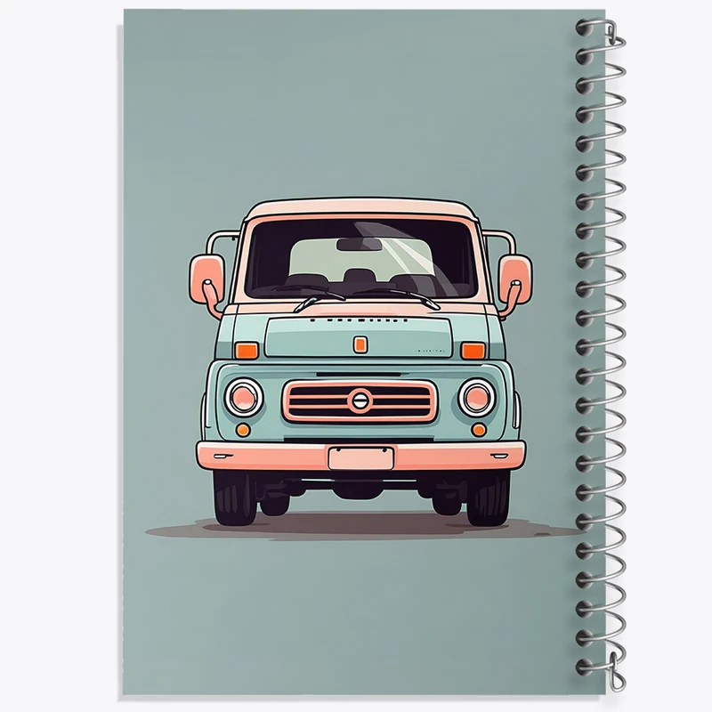 دفتر مشق 100 برگ خندالو طرح فولکس واگن کد N1419