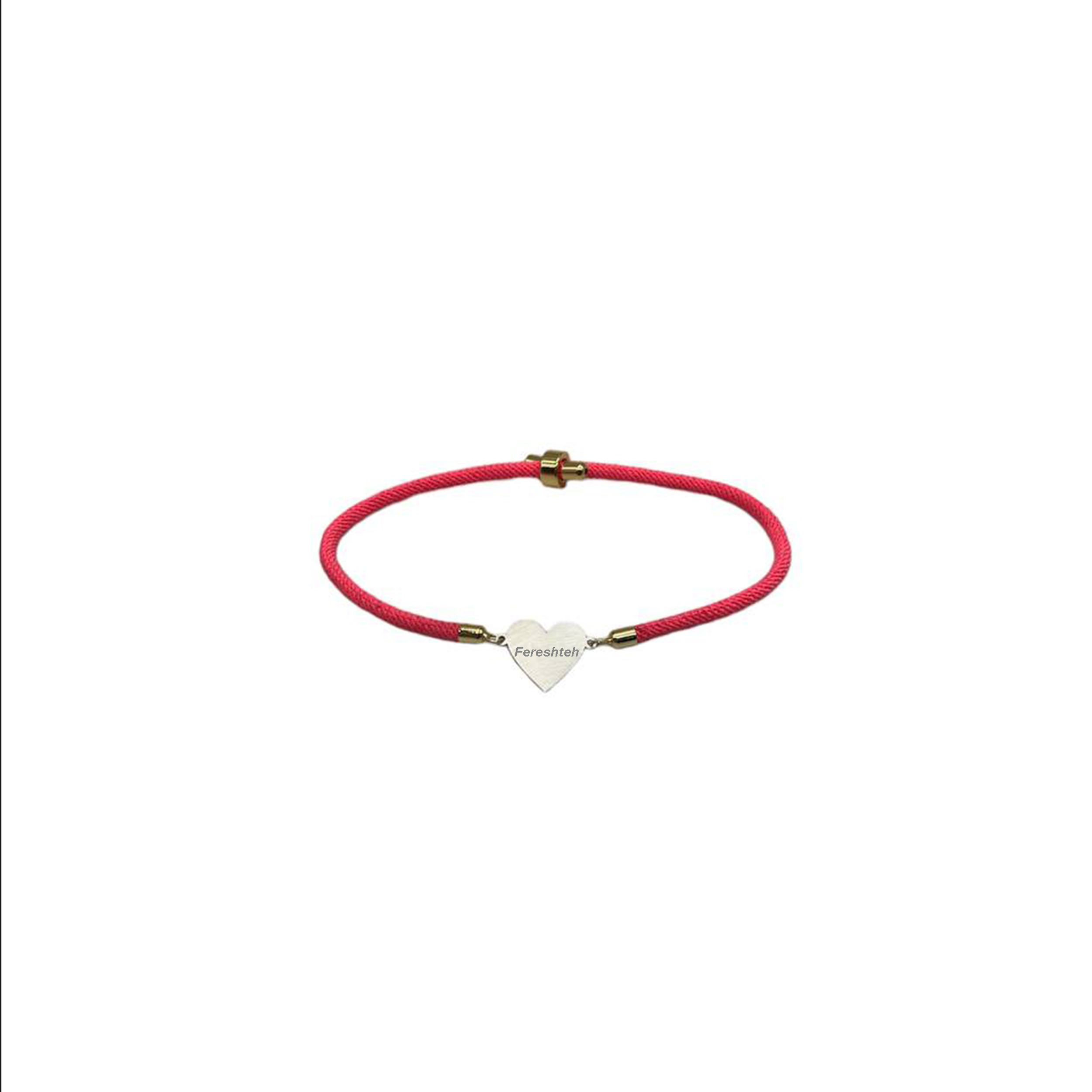 دستبند نقره مدل قلب طرح اسم فرشته