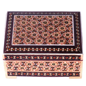جعبه جواهرات خاتم کاری کد 28