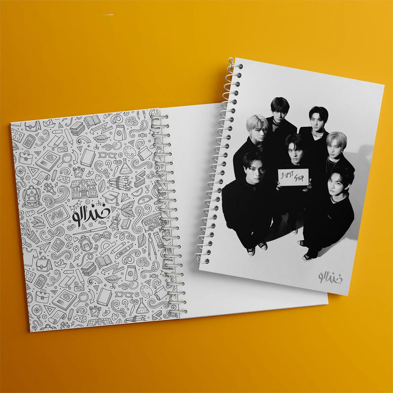 دفتر نقاشی 50 برگ خندالو مدل گروه انهایپن ENHYPEN کد 21983