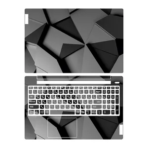 استیکر لپ تاپ توییجین و موییجین مدل هندسی 21 مناسب برای لپ تاپ لنوو ideapad 5 15IAL7 به همراه برچسب حروف فارسی کیبورد