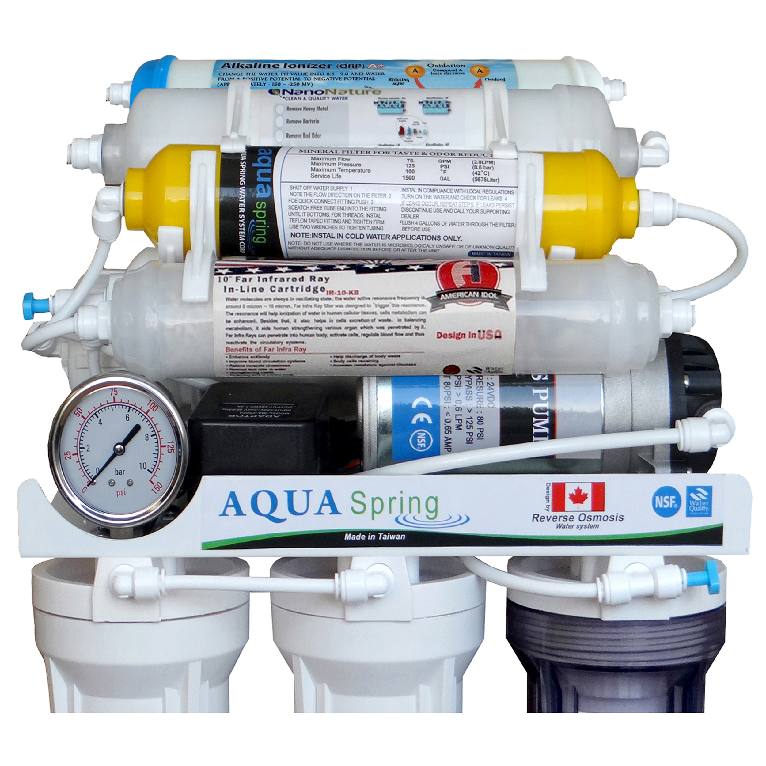 دستگاه تصفیه کننده آب آکوآاسپرینگ مدل RO - NF2600