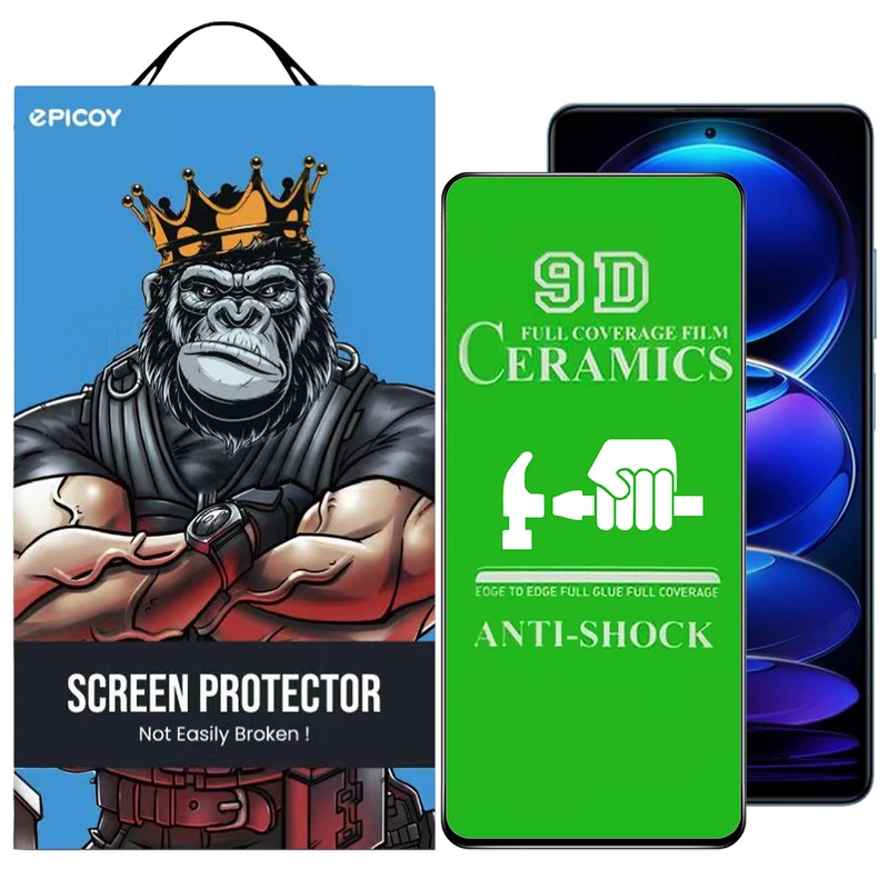 محافظ صفحه نمایش سرامیکی اپیکوی مدل unbreakable مناسب برای گوشی موبایل شیائومی Redmi Note 12 Pro / 12 Pro Plus