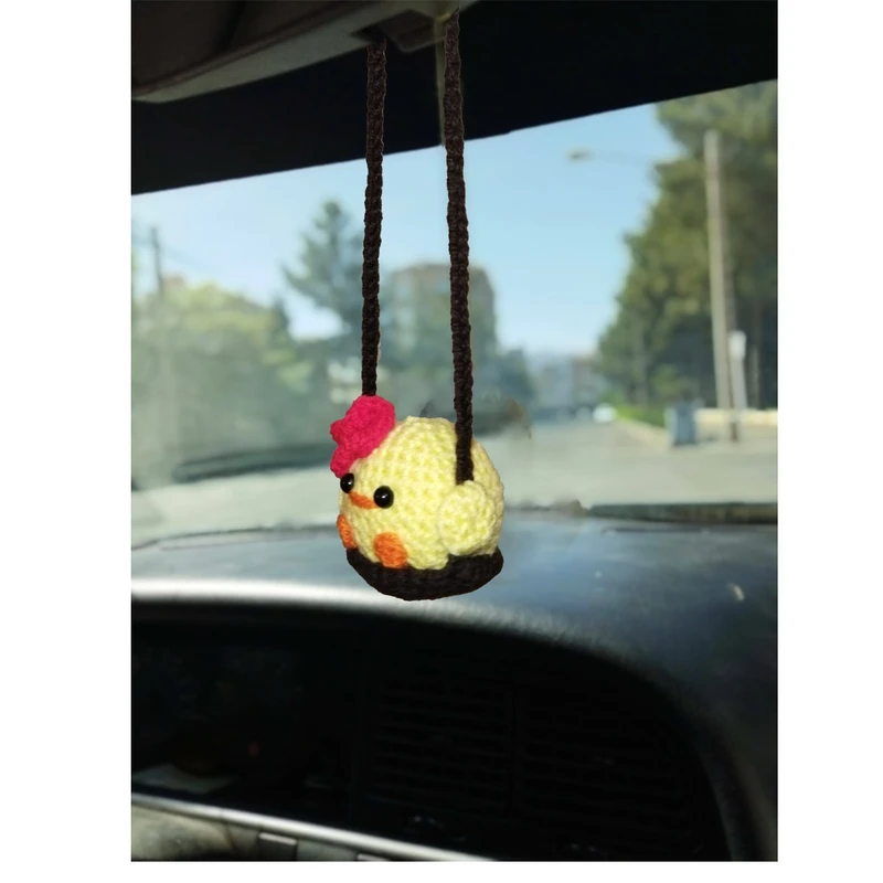 عکس شماره 5 : آویز تزئینی خودرو مدل جوجه تاب سوار