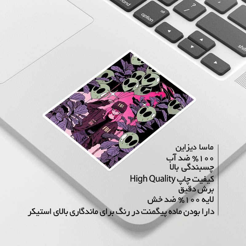 استیکر لپ تاپ ماسا دیزاین طرح anime مدل STKA0014