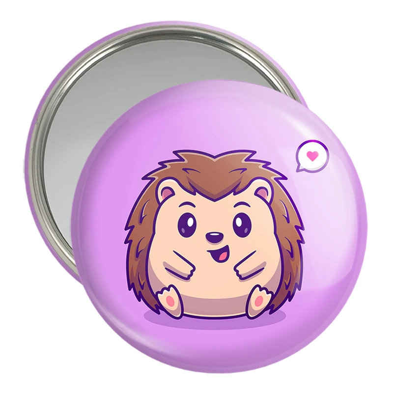 آینه جیبی خندالو مدل حیوانات بامزه جوجه تیغی کد 29658