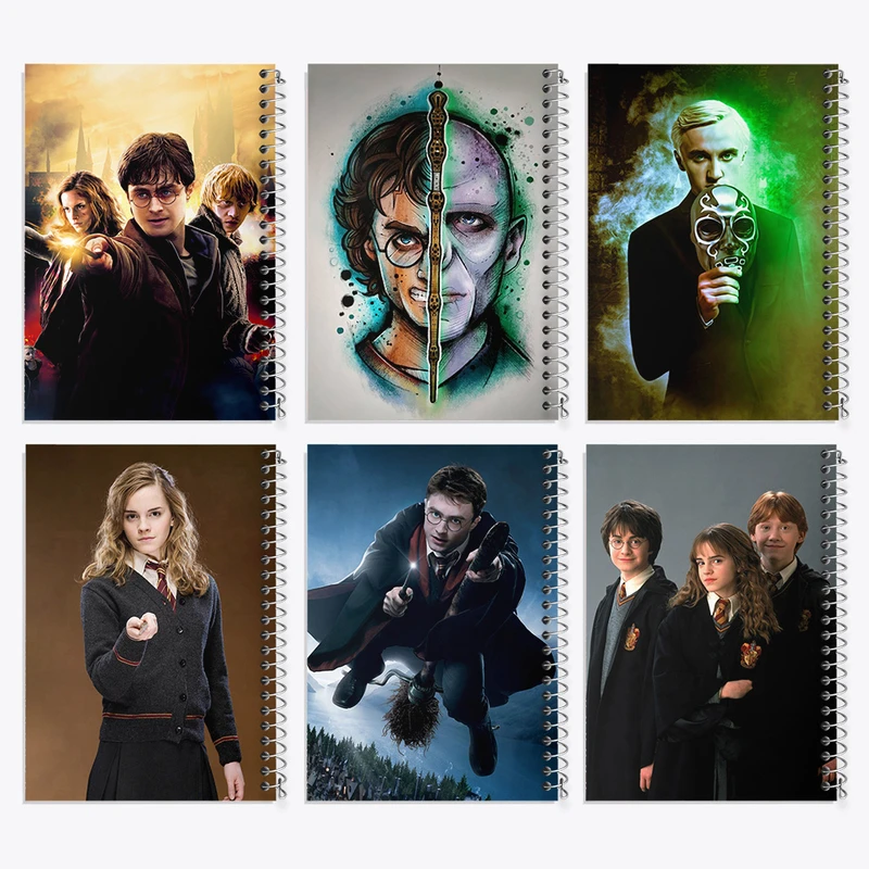 دفتر مشق 100 برگ خندالو طرح هری پاتر (Harry Potter) کد 273 مجموعه 6 عددی