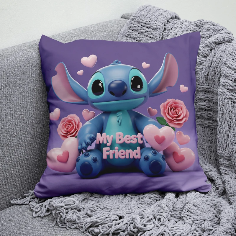 کوسن پاد آفرین مدل استیچ طرح بهترین دوست کد  B1272